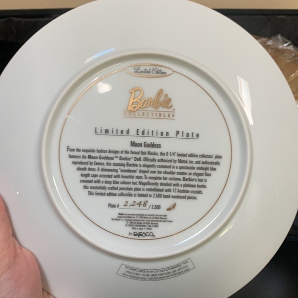 Vintage Barbie Limited Edition Bob Mackie Moon & Sun Goddess Plate Set - Picture 9 of 14